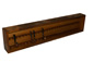 Portapipe rastrelliera 27 posti rettangolare in legno